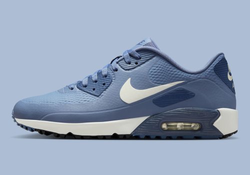 The Nike Air Max 90 Golf Preps For Tee Time In “Ashen Slate/Diffused Blue”(图1)